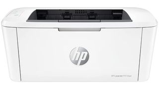 Product shot of the HP M110we, one of the best laser printers