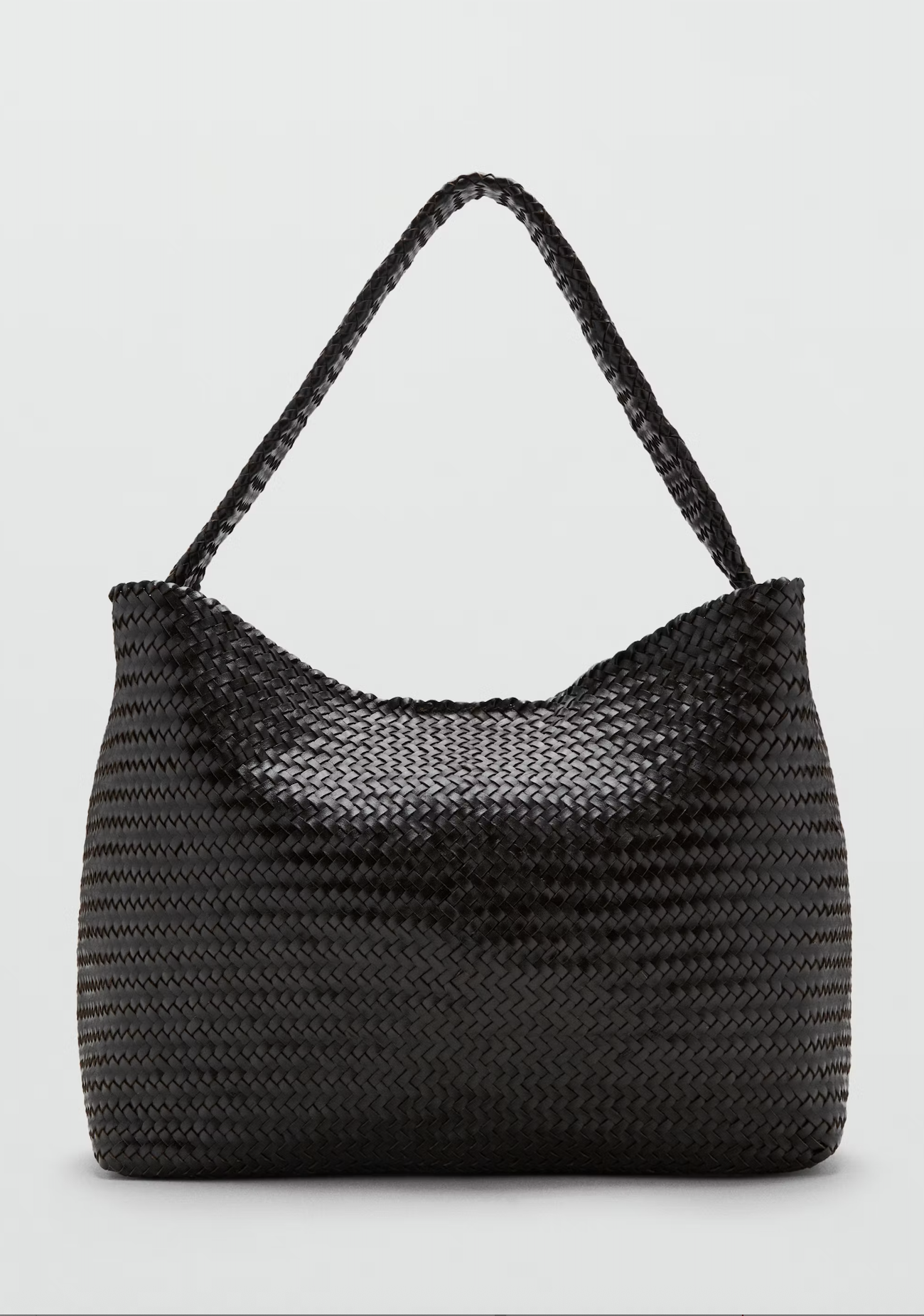 MANGO, Medium-Sized Braided Leather Bag - Women | Mango United Kingdom