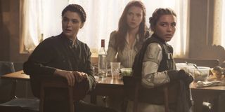 Melina, Natasha and Yelena in Black Widow
