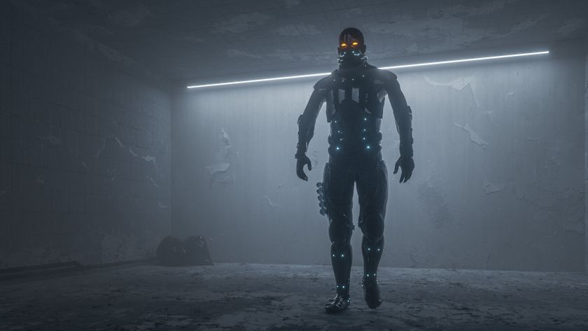 Menacing cyborg
