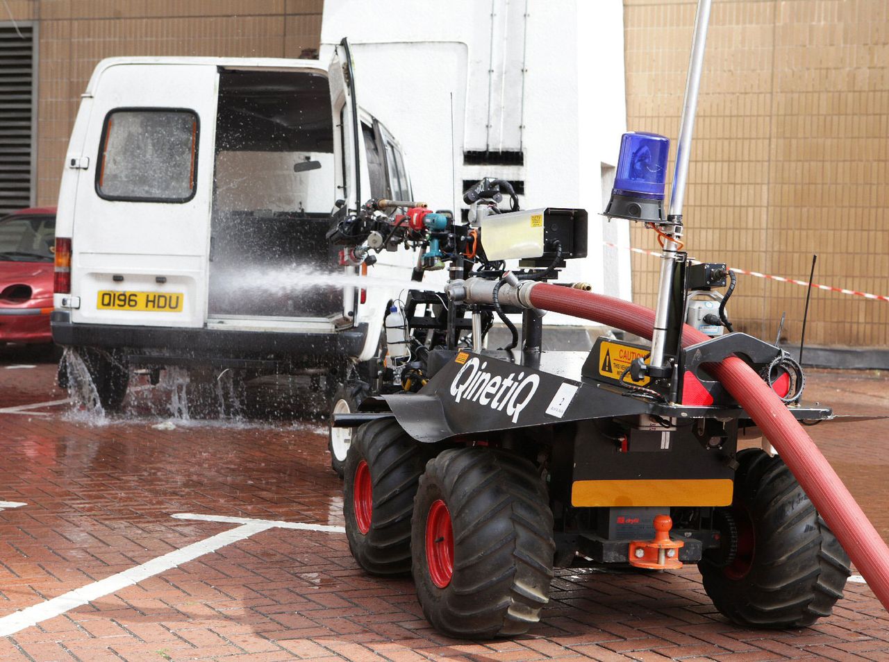 QinetiQ's robotic firefighting team