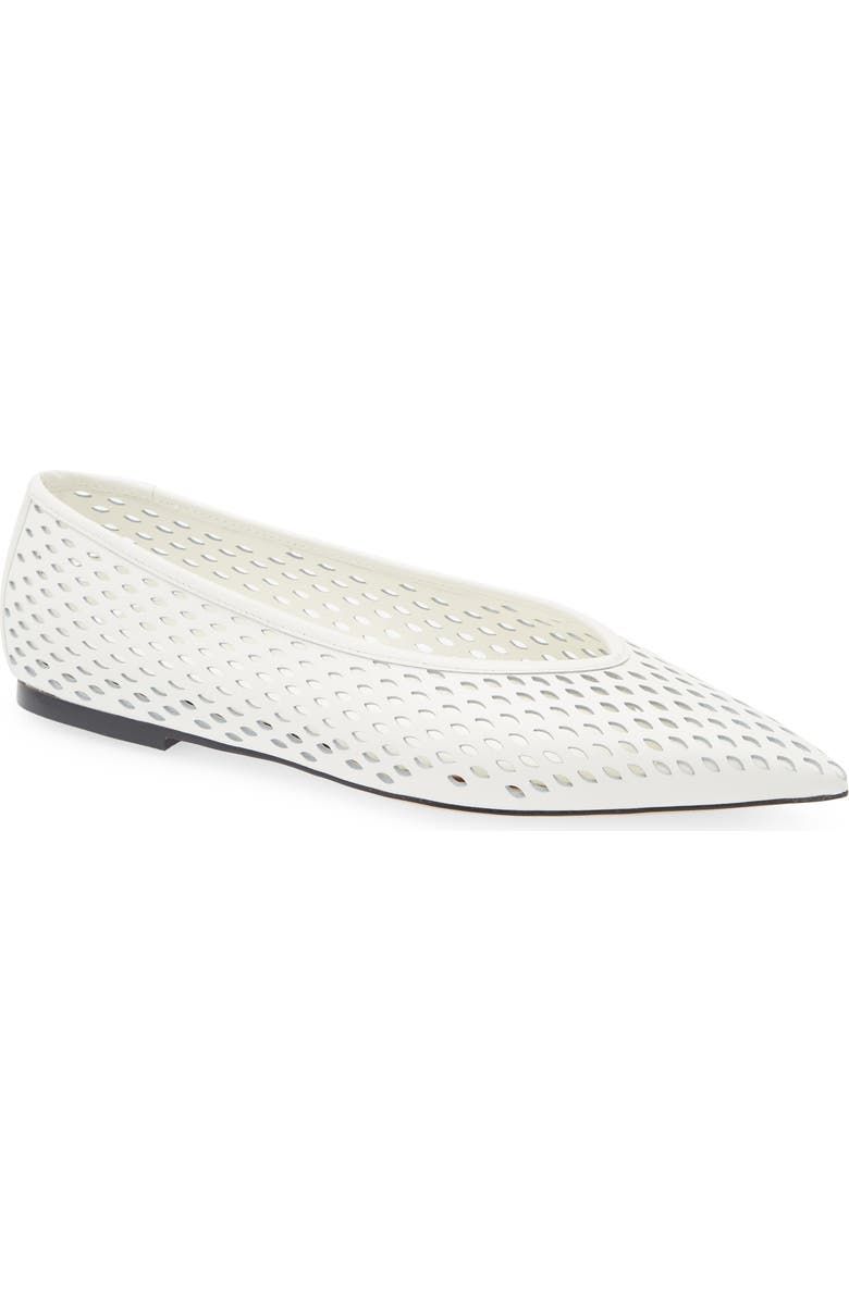 Scarlet Pointed Toe Flat