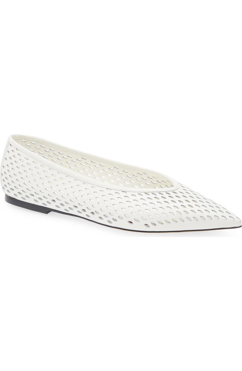 Scarlet Pointed Toe Flat