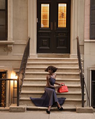 This is how a New Yorker styles a maxi dress.