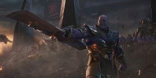 Thanos leading army in Avengers: Endgame