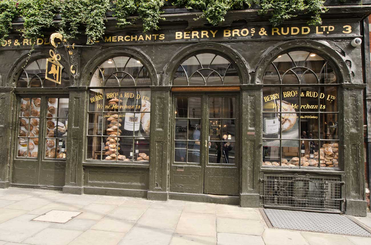 Berry Bros &amp; Rudd store front