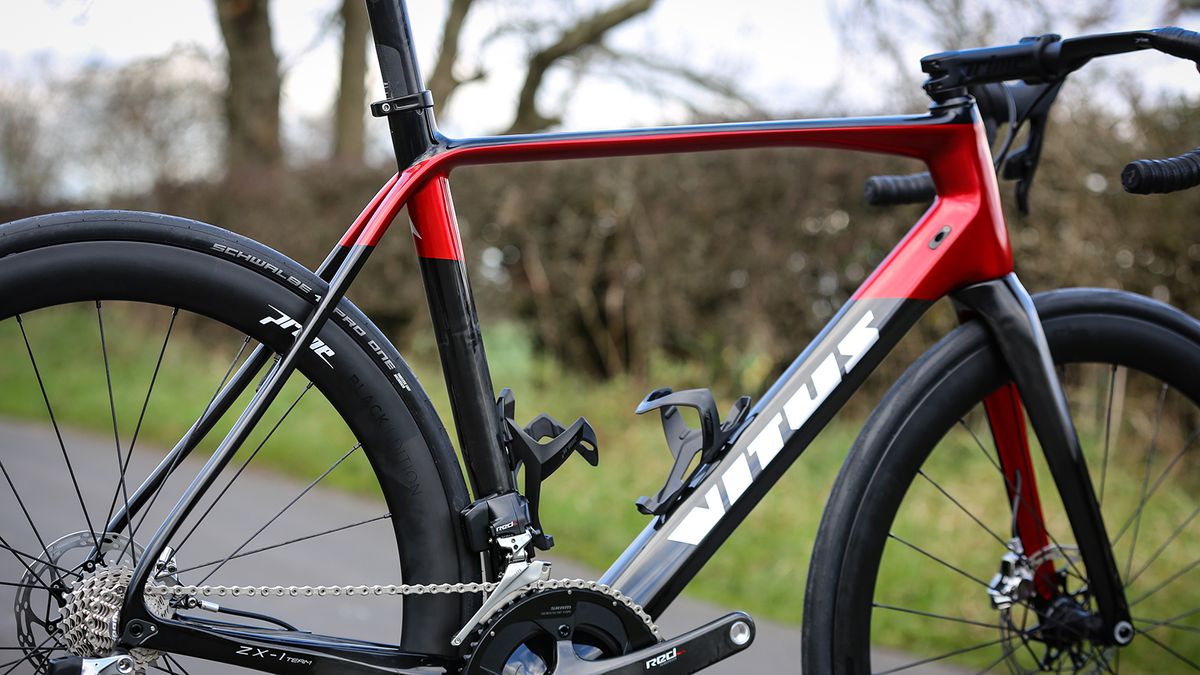 A closer look at the tube profiles on the frameset