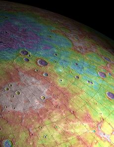 mercury messenger map northern hemisphere
