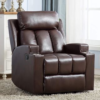 ANJ Breathable PU Leather Recliner Chair