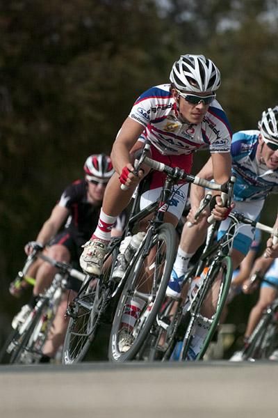 Scott McPhee (Team SASI Cycling) in action during the 39km fifth stage.