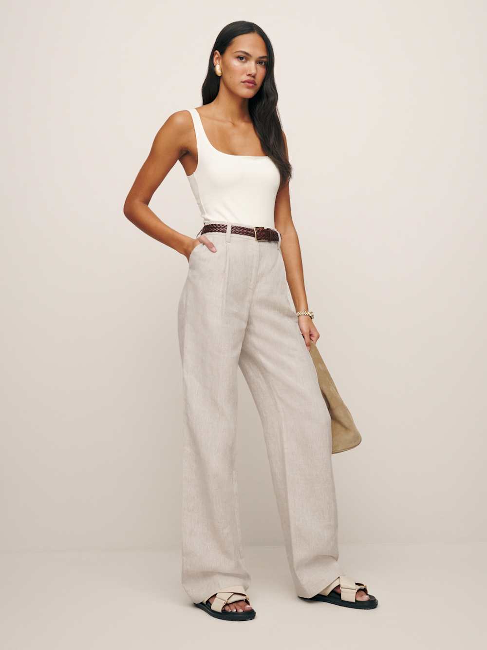Alex Linen Mid Rise Pant
