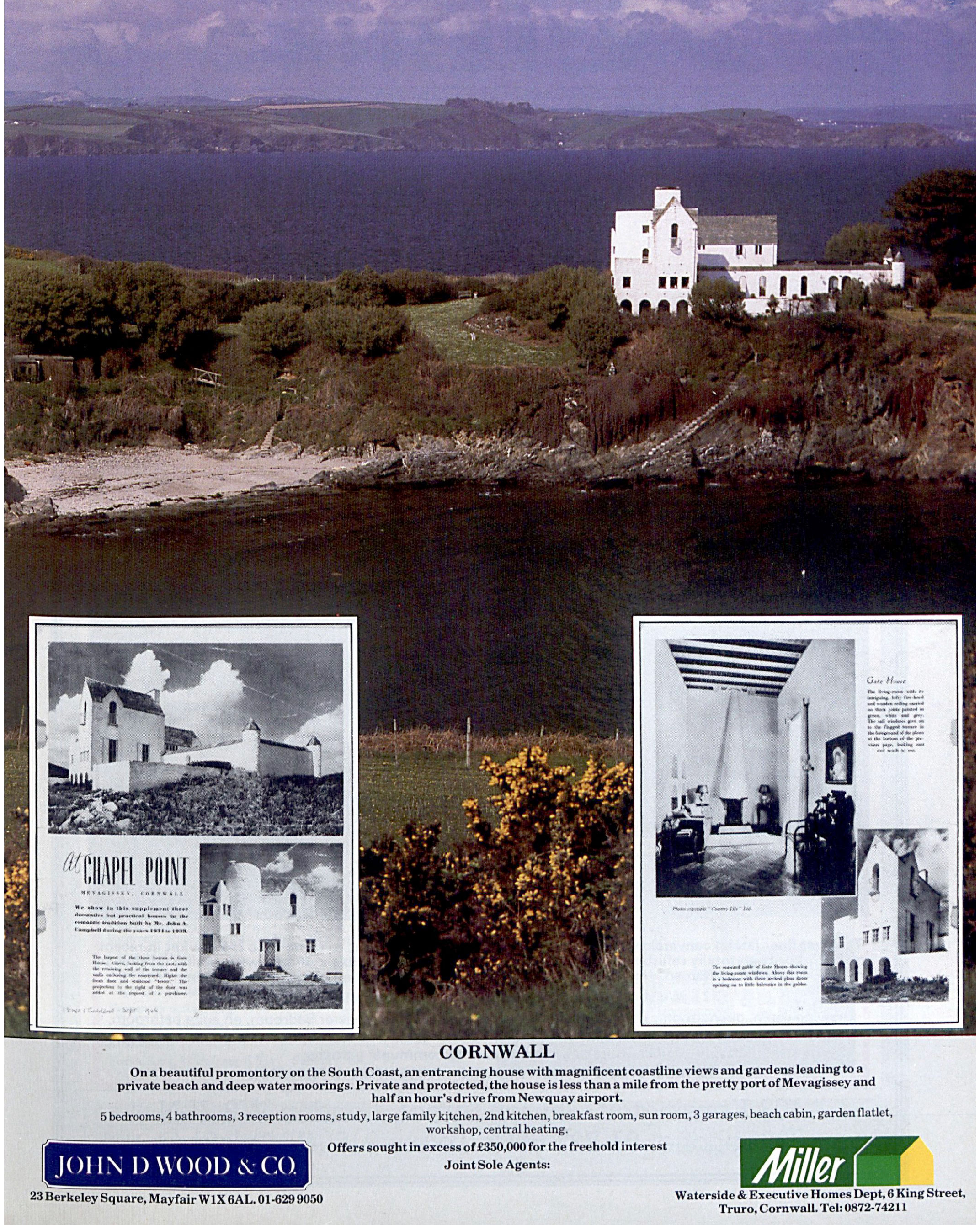 The Gate House at Chapel Point near Mevagissey