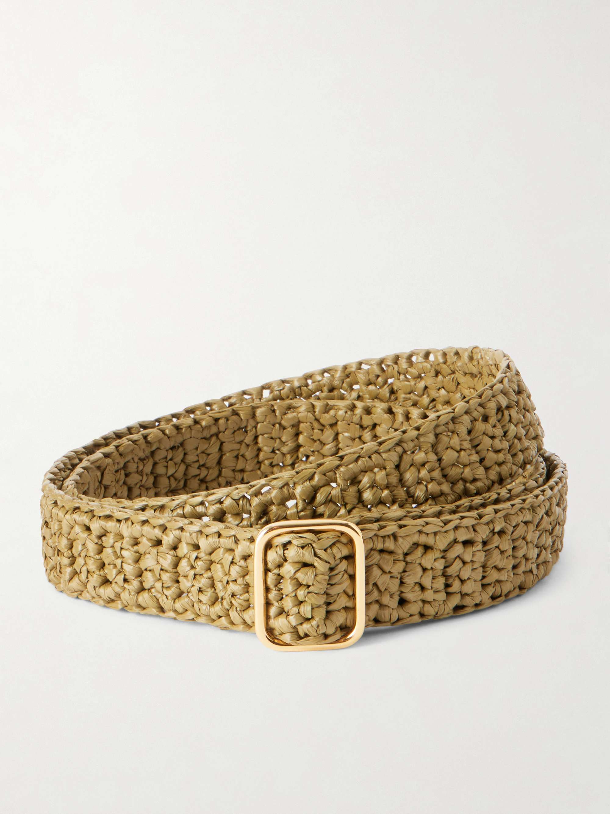 Mako Raffia-Effect Belt