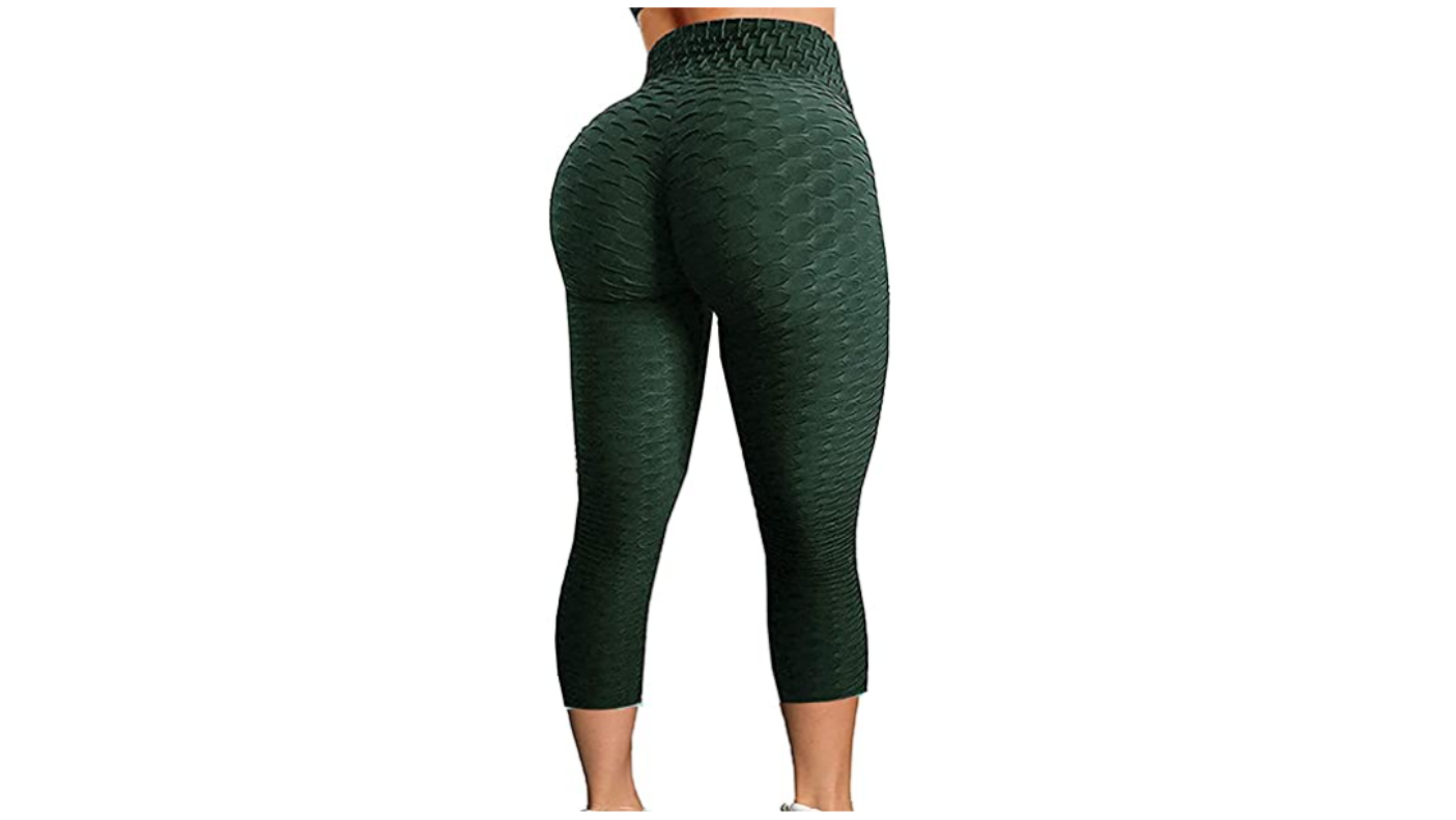 Textured yoga pants