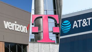 Verizon T-Mobile and AT&T logos