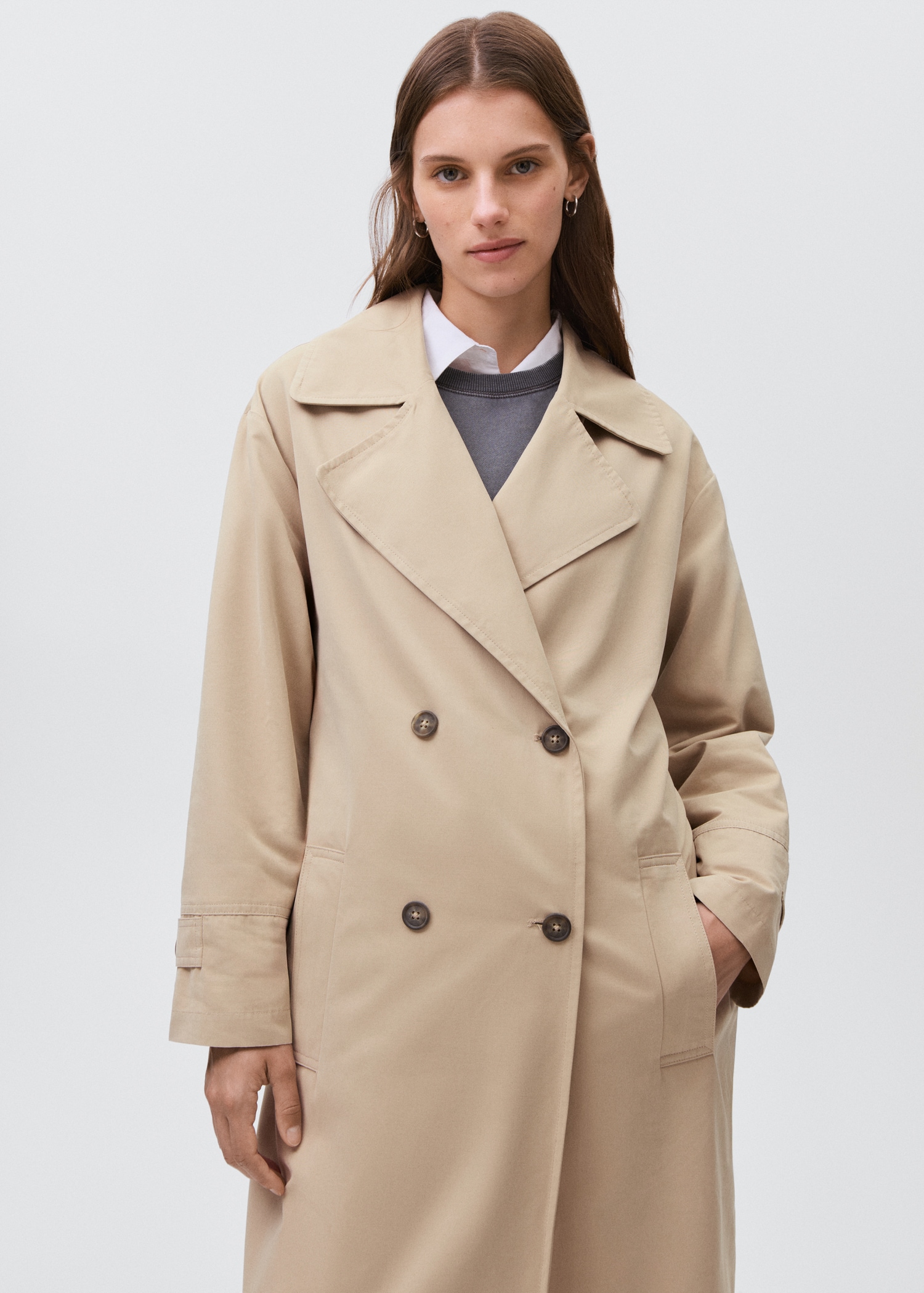 Classic Trench Coat With Belt - Teen | Mango United Kingdom