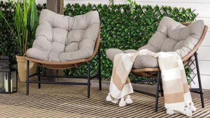 Papasan Scoop Outdoor Patio Chairs - as featured in Real Homes' best wicker outdoor furniture buyer's guide