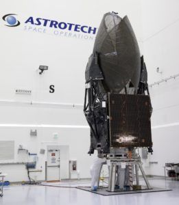 NASA's TDRS-M satellite being prepared for launch July 13, one day before the incident with the S-band omni antenna