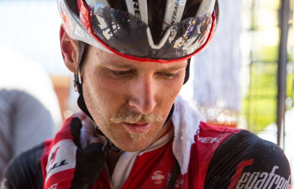 Peter Stetina after taking second in Dirty Kanza