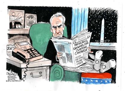 Political Cartoon U.S. 2016 Clinton Biden Democrats
