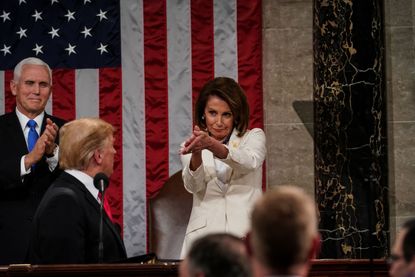 President Trump and Nancy Pelosi at the 2019 State of the Union.