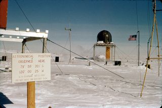 Byrd Station in West Antarctica during the winter of 1959 to 1960.