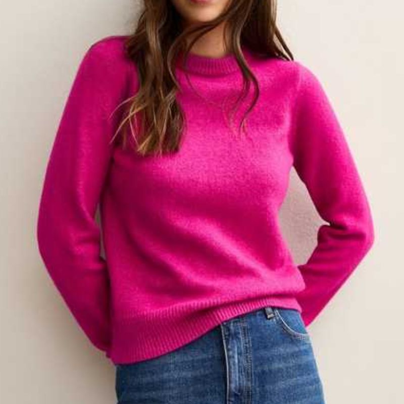 hot pink knitted jumper