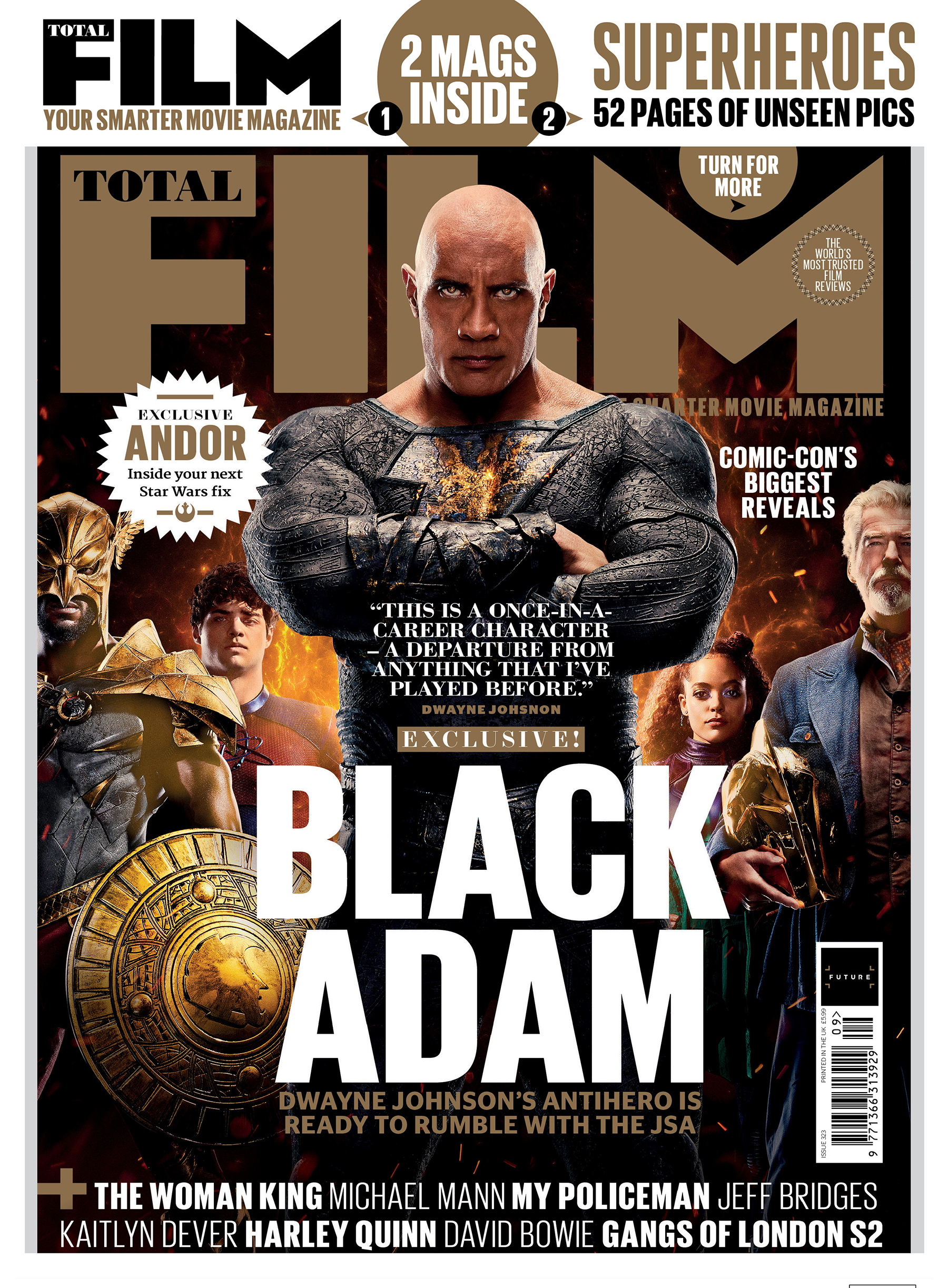 Total Film's Black Adam covers