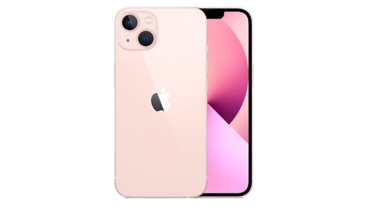The iPhone 13 in pink