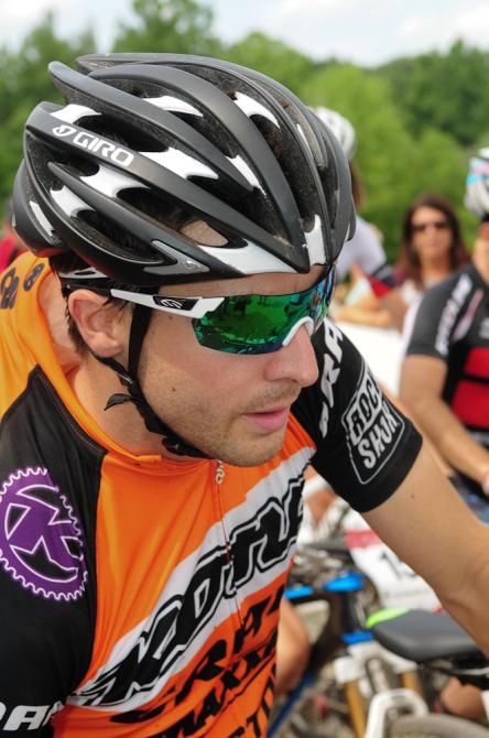 Spencer Paxson (Kona) on the front row with an ice pack