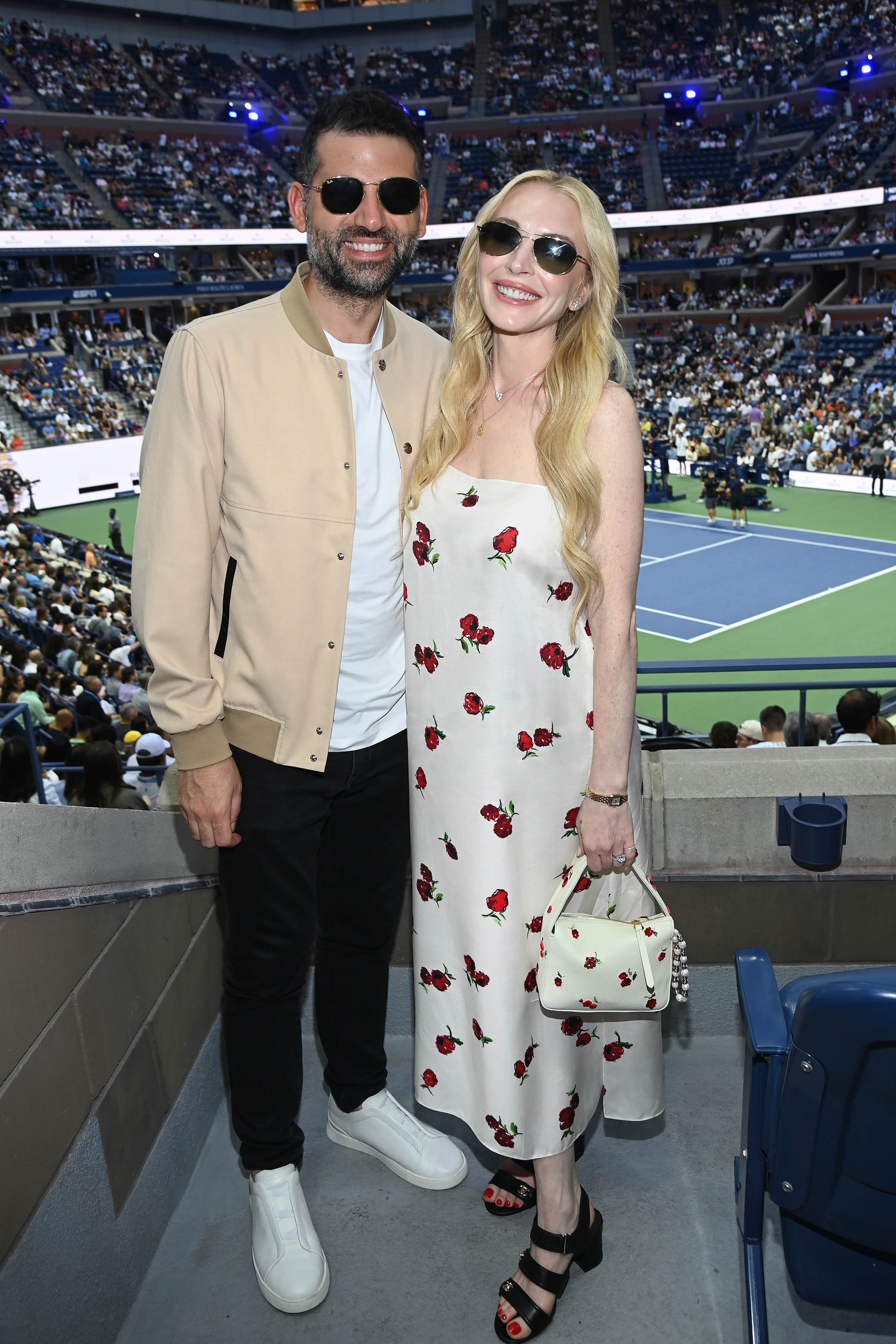 Lindsay lohan attended the 2025 US Open