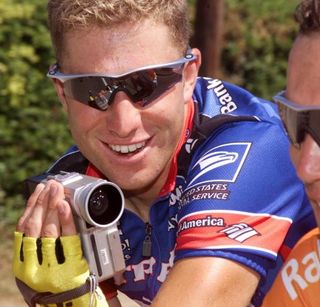 Christian Vande Velde (US Postal) during the last stage of the 1999 Tour de France