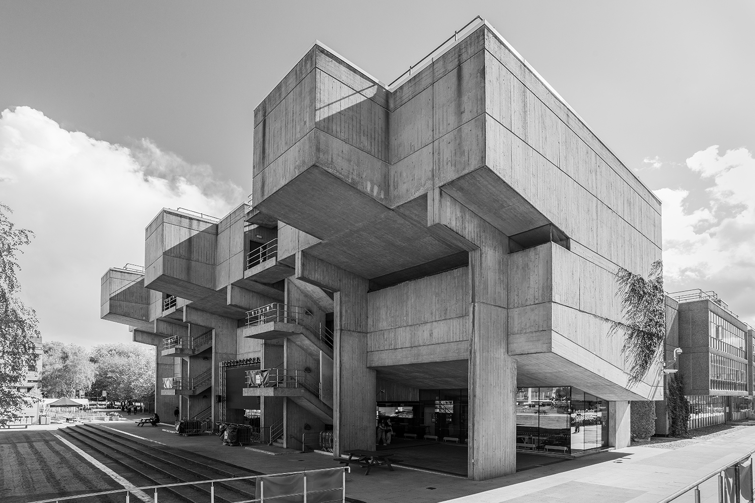 Brunel University by R Sheppard, Robson &amp;amp; Partners, 1966, from Brutalist London