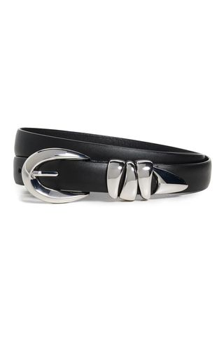 Madewell Chunky Metal Leather Belt