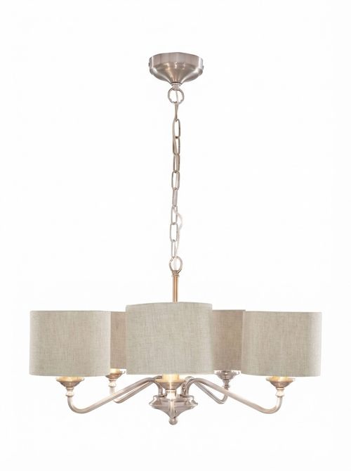 Brushed Nickel Height Adjustable Light