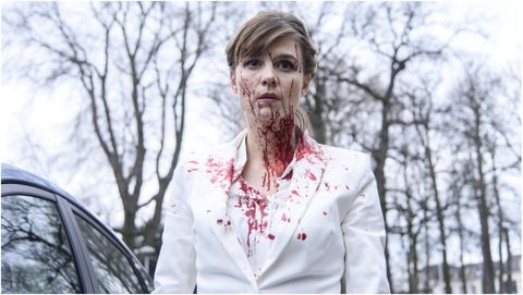 Author Femke Boot (Katja Herbers) fresh from a kill in The Columnist.