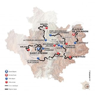 2017 Critérium du Dauphiné race map