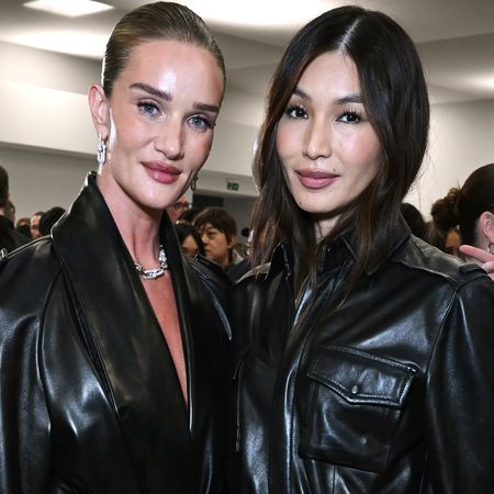 celebrity leather looks at Burberry's Spring 2027 fashion show at London Fashion Week