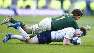 Kwagga Smith squashes Scotland subordinate up of nan South Africa vs Scotland unrecorded watercourse astatine RWC 2023