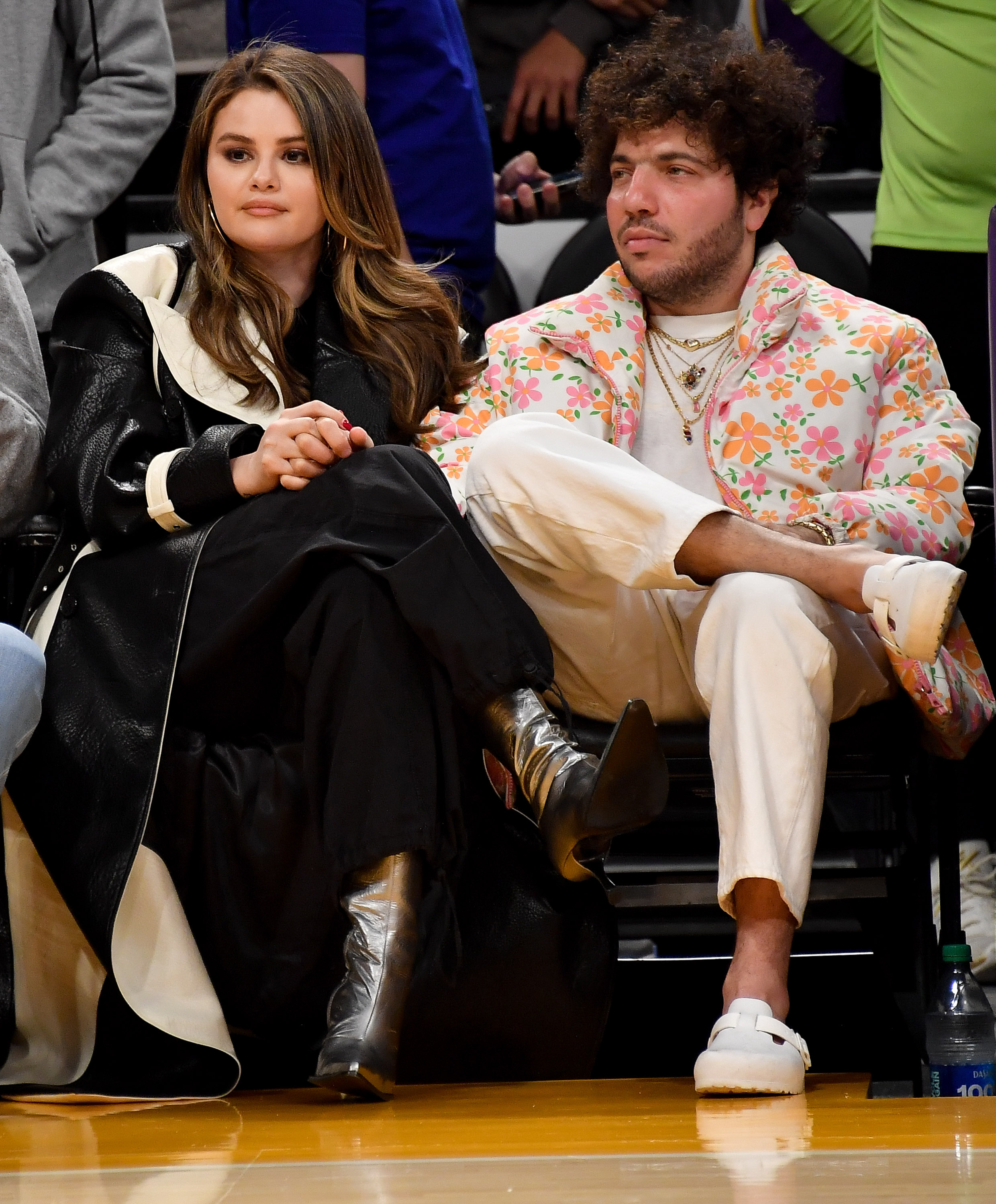 Selena Gomez at a January 2024 lakers game