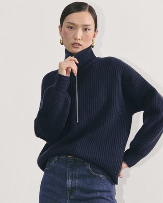 The Half-Zip Sweater in Luxe Merino