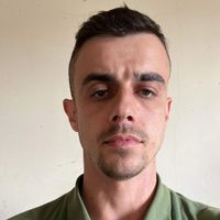 Man with short brown hair