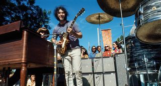 The Grateful Dead: Pigpen [left] and Jerry Garcia in action at Santa Clara County Fairgrounds in San Jose, May 18, 1968.