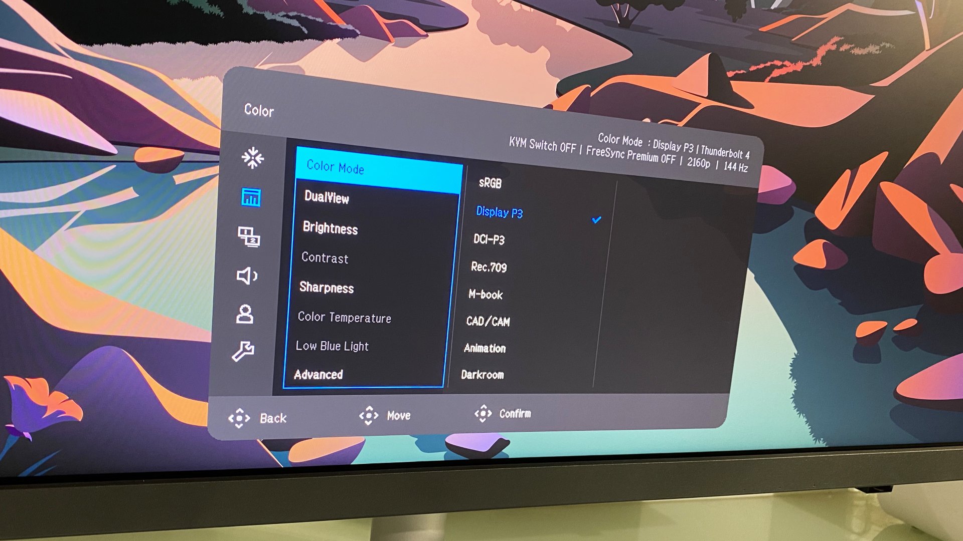BenQ PD3226G monitor during our review process