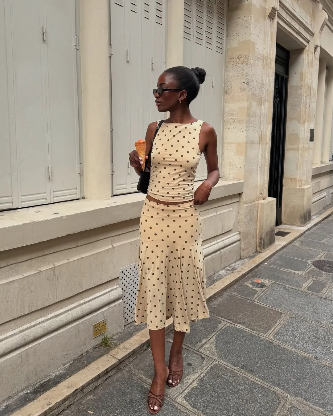 Polka dot trend street style 2026