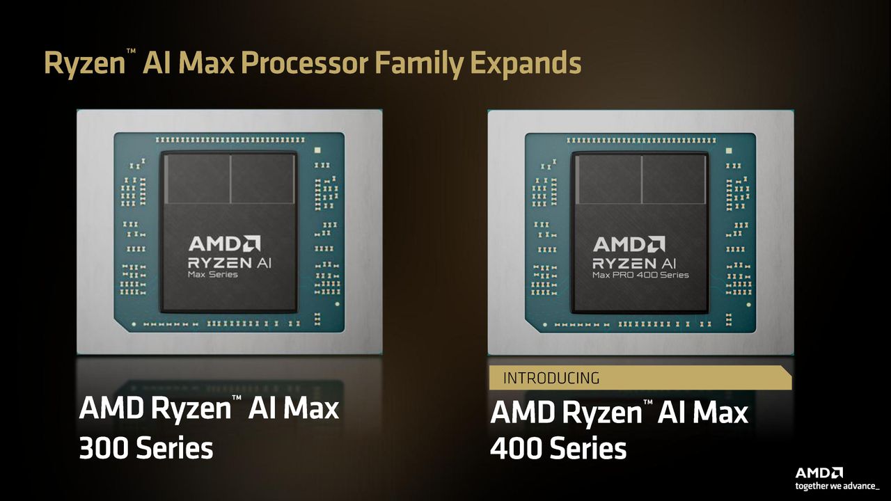 AMD press deck for Ryzen AI Max 400