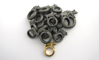 Avondvlinder rings by Ted Noten