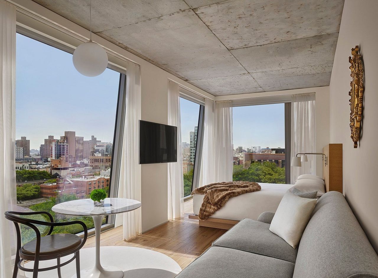 The interiors of the rooms was inspired by luxury yacht cabins.