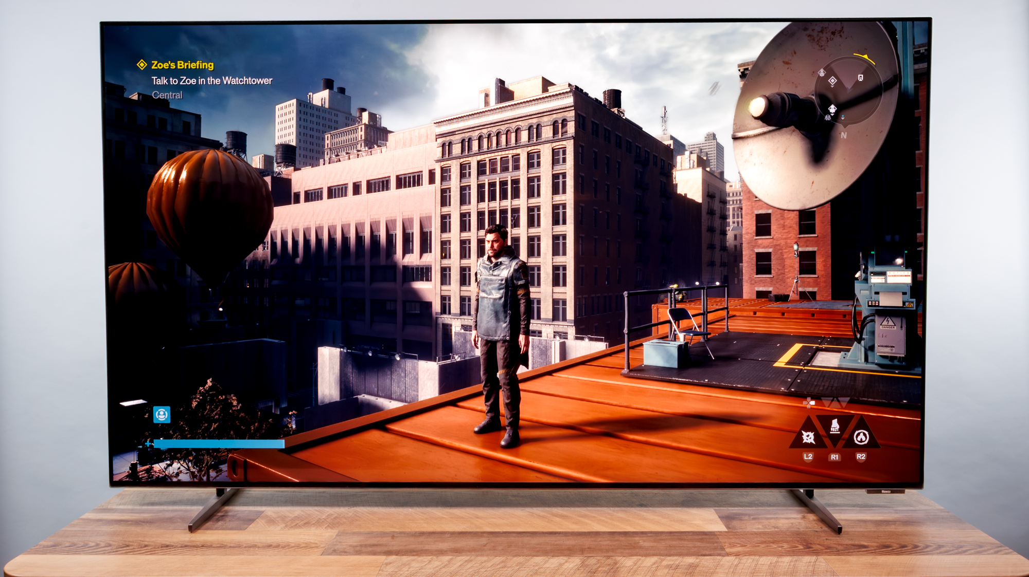 Roku Pro Series OLED TV on a desk