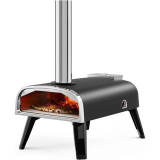 An outdoor pizza oven